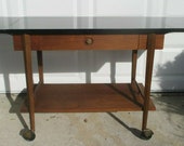 1970s American Martinsville ROLLING SERVING TABLE Tea Cart Sofa Butler Catering