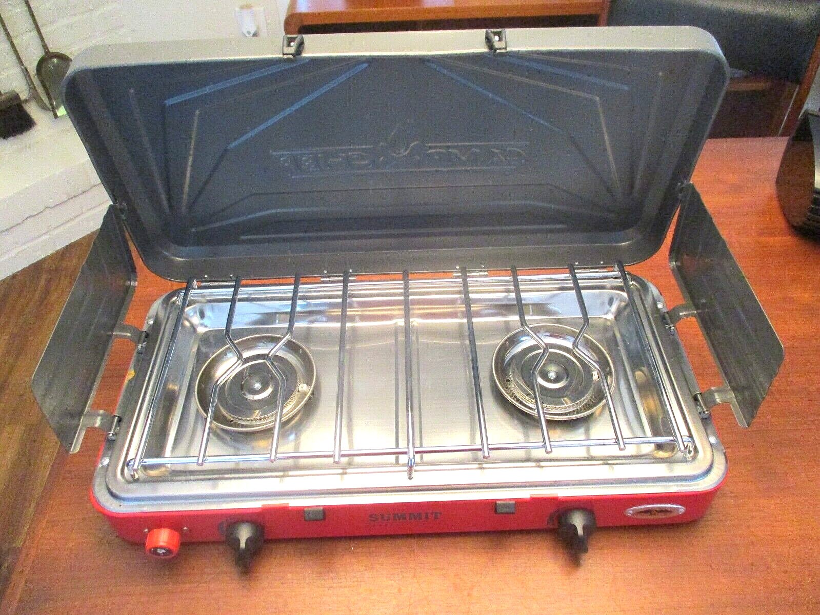 CAMP STOVE HILLARY Sears New Vintage 2 Burner Car Camping Cooking Culinary  Never Used Wilderness Tiny House Diy Hiking Outdoors Grilling 