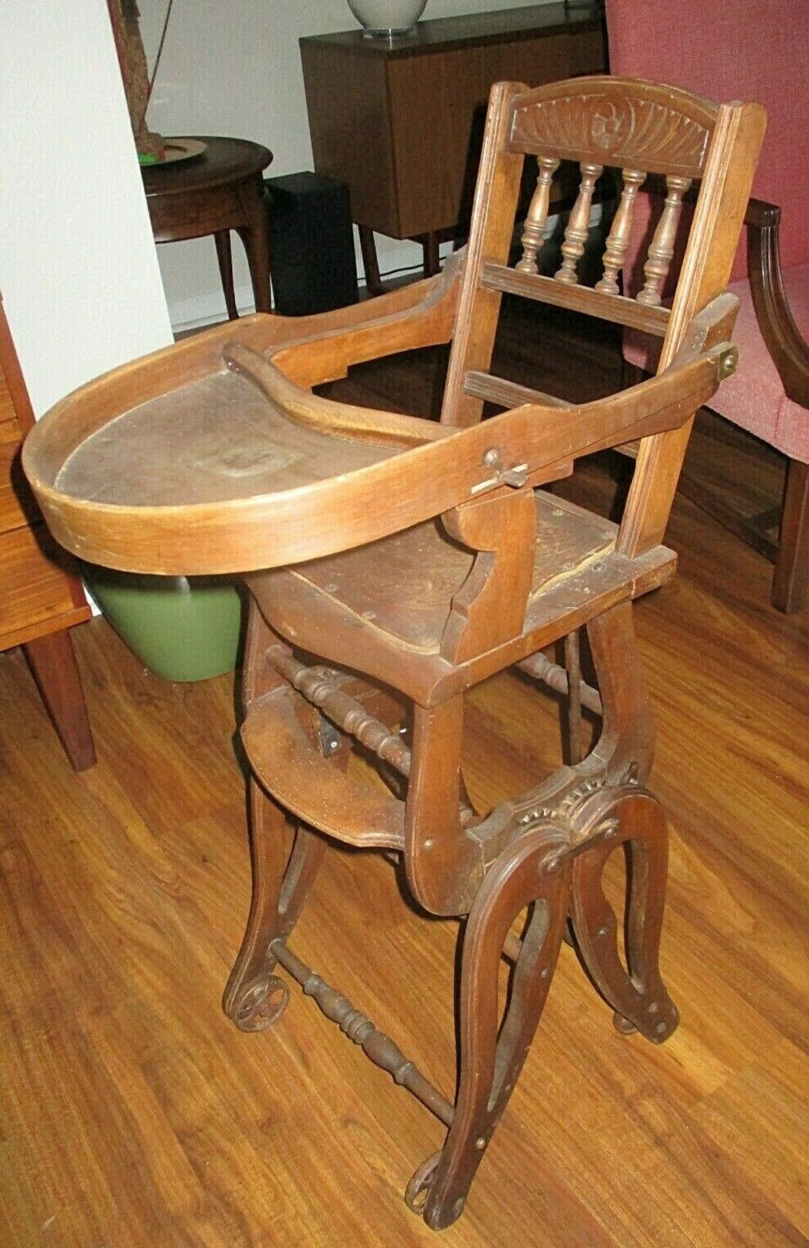 Circa 1890s EASTLAKE Convertible Baby HIGH CHAIR and Rocker - Etsy