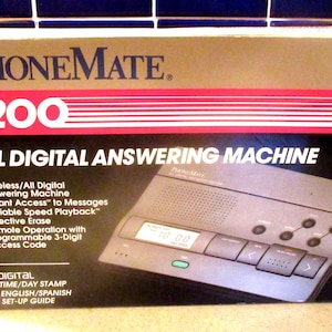 1993 PHONEMATE 9200 ANSWERING MACHINE New Old Stock Never Taken Out Box Digital