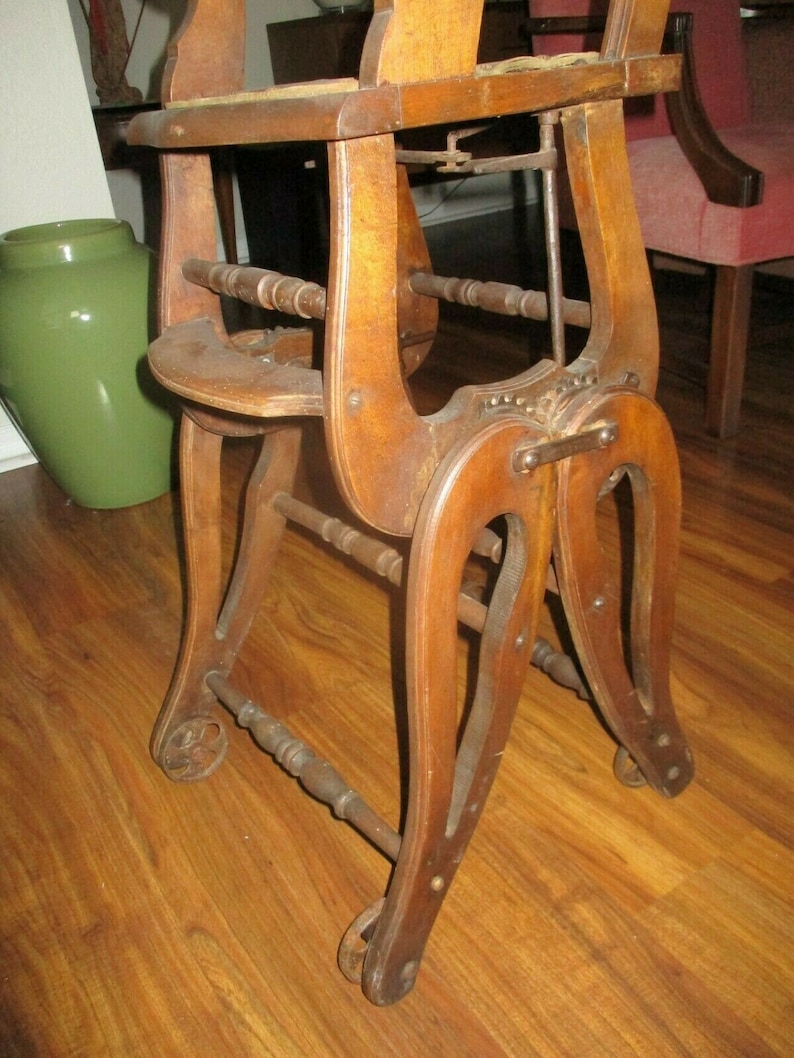 Circa 1890s EASTLAKE Convertible Baby HIGH CHAIR and Rocker Etsy
