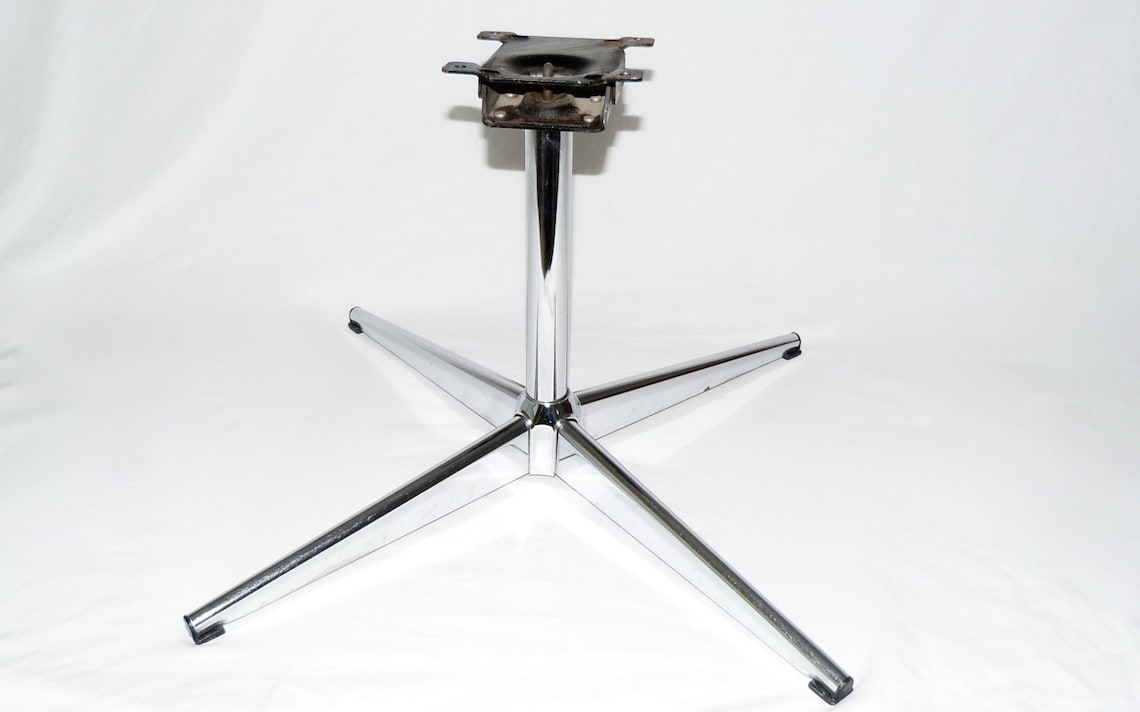 Original Chromcraft Replacement Swivel Chrome Chair Base Etsy