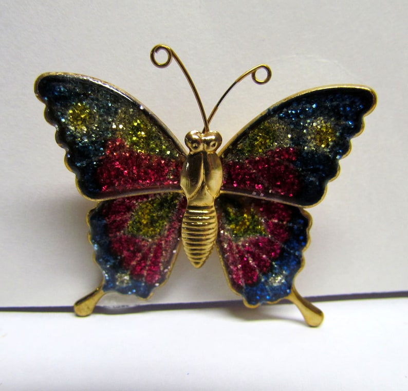 Vintage Butterfly Brooch Pin made in Taiwan Costume Jewelry Etsy