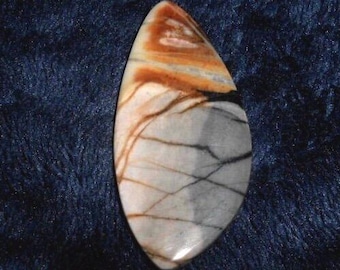 Large PICASSO MARBLE CABOCHON Utah 66 mm x 28 x 3.5 mm 13.5 grams