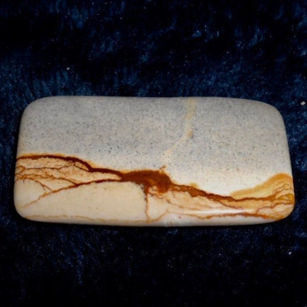 CRIPPLE CREEK Picture JASPER Cabochon*Owyhee, Oregon*62 mm X 44 X 4*17.2 grams or 86 carats