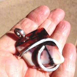 UTAH TIFFANY Stone PENDANT in Sterling Silver 47 mm X 38 X 6 mm 13.4 grams For Mental Sharpness & Intuition image 5