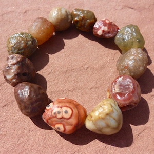 GOBI DESERT AGATE Bracelet*mongolia*fits Wrist to Inches*12