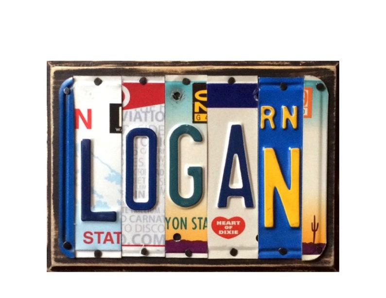 Custom License Plate Name Sign. Baby Shower Gift Birthday Etsy