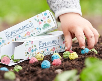 Colorful flower murmurs | | seed bombs for children Mitgebsel for children's birthday party