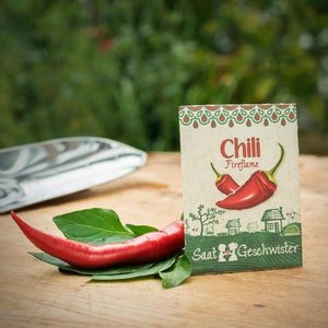 Minigarten Chili Fireflame Komplettes Anzuchtset für sehr scharfe Chilies Gesiebte Erde, bestes Saatgut & eine ausführliche Anleitung Bild 5