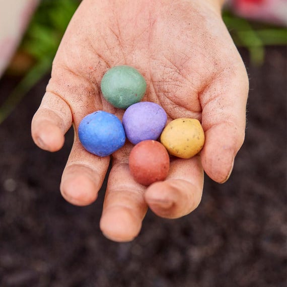 Lot De 10x5 Billes Fleurs Pour Enfants I Idée De Sac Cadeau Pour L' Anniversaire D'un Enfant I Cadeau D'adieu Pour La Garderie I Cadeaux De Fête & Remerciements - France