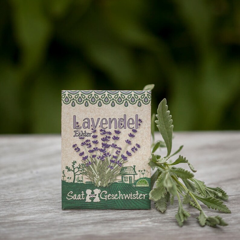 Echter BIO Lavendel BIO Saatgut Intensiv duftenden Lavendel selber anbauen Samen reichen für 50 Pflanzen Bild 1