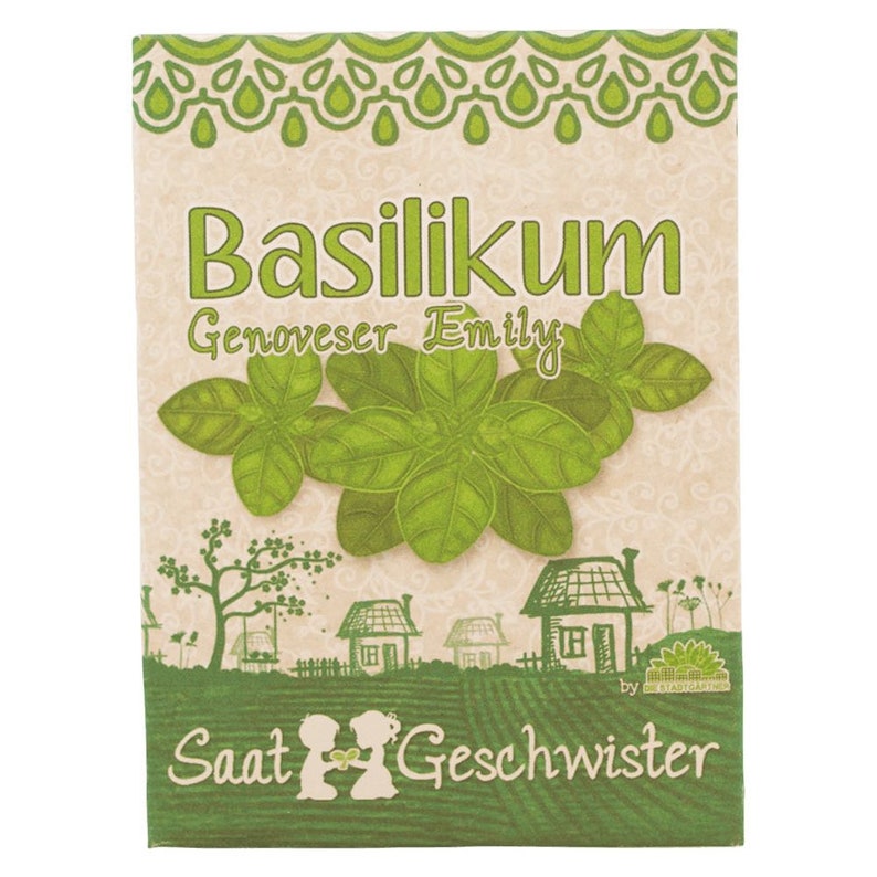 Mini Garden Basil Complete growing kit for delicate basil Sieved soil, best seeds and detailed German instructions image 8