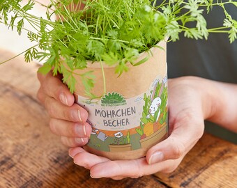 Carrots in a cup from "The City Gardeners" | A lovely Easter gift for children | Easter gift idea for mom and dad