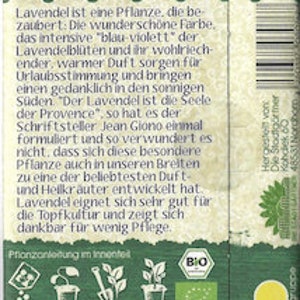 Echter BIO Lavendel BIO Saatgut Intensiv duftenden Lavendel selber anbauen Samen reichen für 50 Pflanzen Bild 3