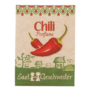 Minigarten Chili Fireflame Komplettes Anzuchtset für sehr scharfe Chilies Gesiebte Erde, bestes Saatgut & eine ausführliche Anleitung Bild 6