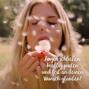 Kleiner Wunscherfüller I Echtes Pusteblumen-Schirmchen im Glas Geschenk zu Geburtstag, Hochzeit, Muttertag und andere Anlässe image 3