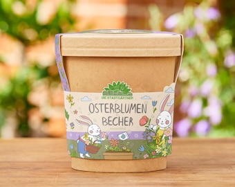 Flowers in a cup | Beautiful Easter gift for children | Easter gift idea for mom and dad