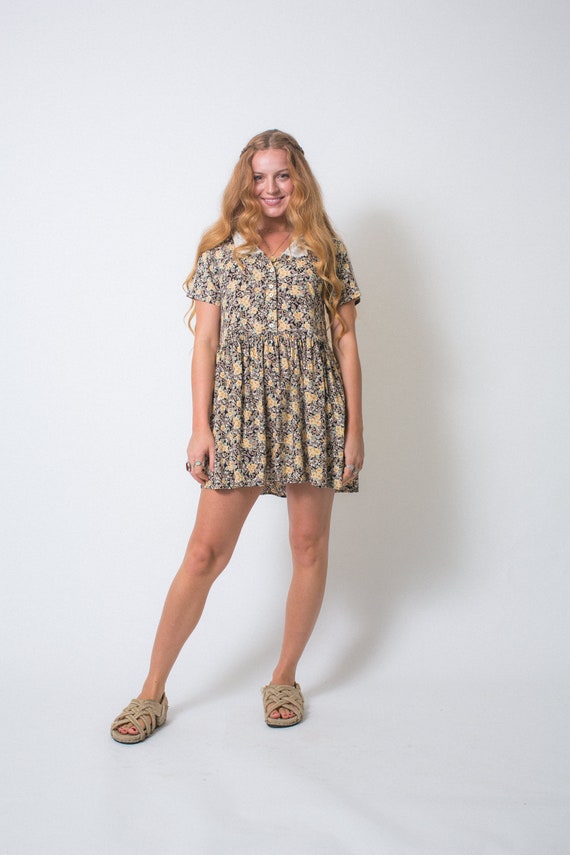 90s MINI dress 90s dress BABYDOLL dress 90s babydo