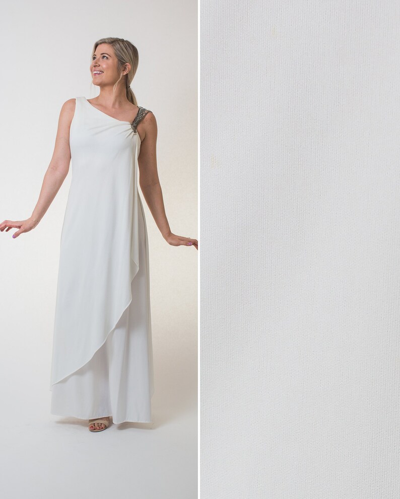 Wedding Dress Vintage Formal Evening White Wedding Dress Pearl Etsy