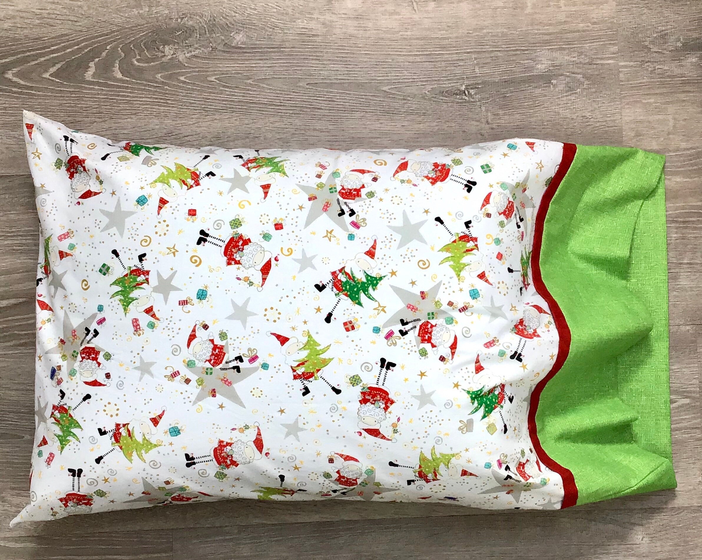 Christmas Pillowcase Choose from Many Patterns Holiday Etsy