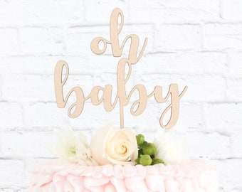 Baby Cake Topper, Baby Shower Cake Topper, Gender Reveal Cake Topper, Babe Shower, Boy or Girl, Cake Topper