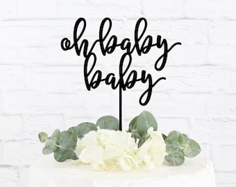 Baby Shower Cake Topper, Oh Baby Baby Shower Cake Topper, Baby Shower, Cake Topper Gender Reveal Cake Topper, Baby Shower Decorations