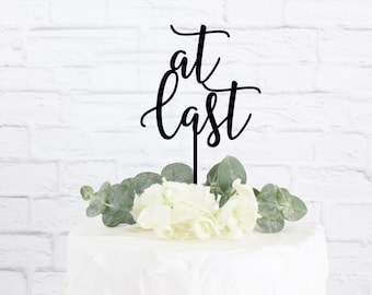 At Last Wedding Cake Topper, Engagement Cake Topper, Wedding Cake Topper, Etta James Cake Topper