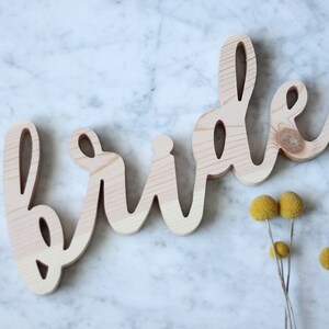 Bride & Groom Chair Signs, Sweetheart Chair Signs, Wood Wedding Signs, Wood Bride and Groom Signs image 4