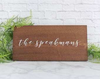 Personalized Wood Sign, Custom Wedding Sign, Wood Wedding Sign, Personalized Name Sign, Wedding Last Name Sign, Wedding Name Sign