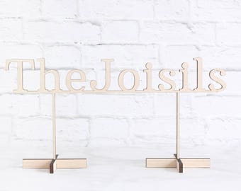 Wood Wedding Sign, Personalized Wedding Sign, Last Name Sign, Custom Wood Wedding Sign, Laser Cut Wedding Sign, Sweetheart Table Sign