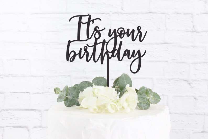 Birthday Cake Topper, Happy Birthday Cake Topper image 1