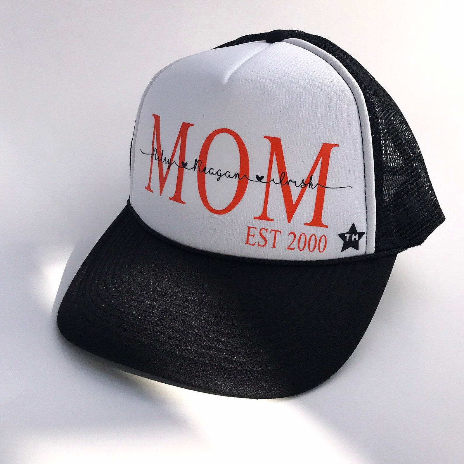 Mom Est Mothers Day Hat Mom Gift Childrens Names Mom hat Etsy