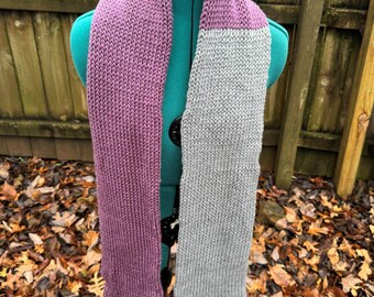 Two-Color Double Thick Scarf