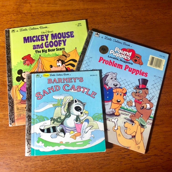 Lot Of 3 Vintage Children S Little Golden Books Pound Etsy