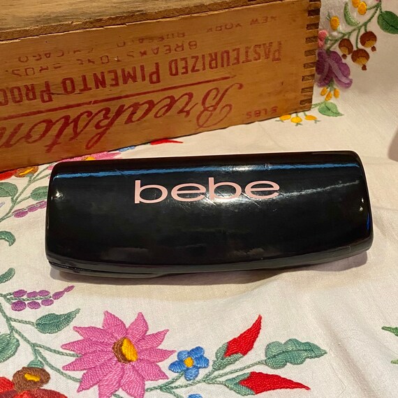Bebe Black & Pink Hard Clamshell Sunglasses or Eye Glasses | Etsy