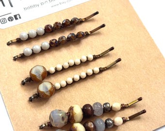 Colorful Beaded Bobby Pins for Teens and Moms