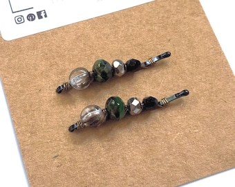 Mini Beaded Bobby Pins – Handmade Hair Accessories for Fine Hair