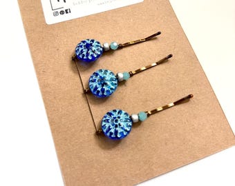 Flower Bobby pins - Birthday Gifts for Her under 20 - Fall Hair pins