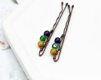 Decorative Bobby pins - Tiny Hair clips - Small Stocking Stuffers for Teens - Co worker Christmas Gift