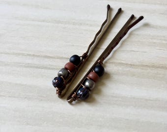 Cute Bobby pins - Birthday gifts for Her - Mini hair Clips for Women - Black Hair Barrettes