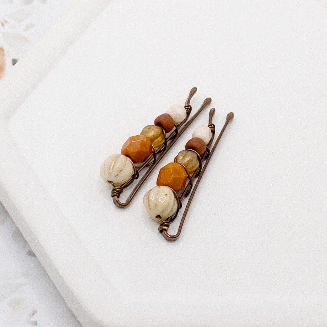 Bobby Pins for Short Hair Beaded Hair Barrette Birthday Etsy