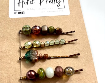 Colorful Beaded Bobby Pins for Teens and Moms