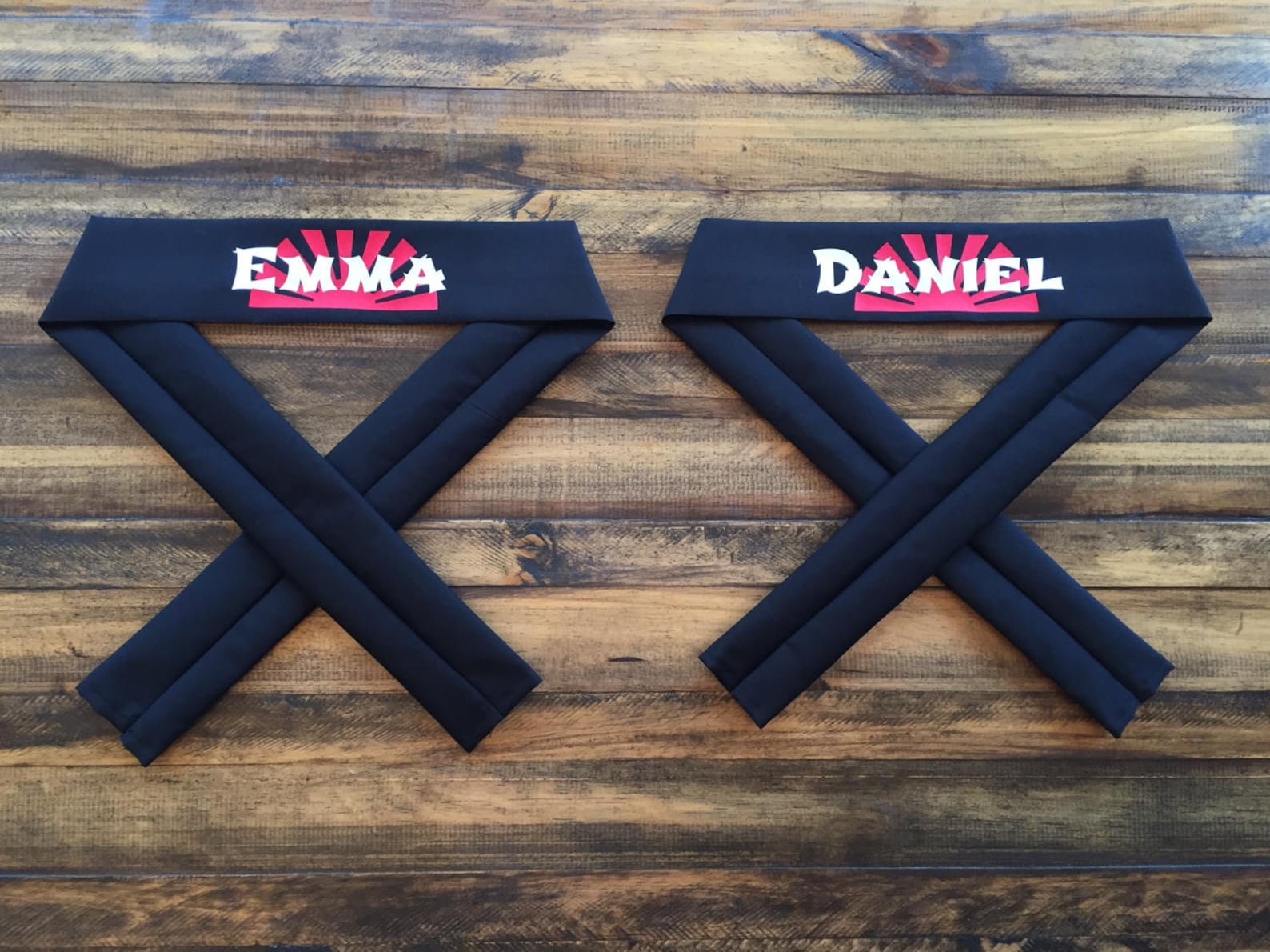 Martial Arts Black Ninja Headband for Kids or Adults Rising Etsy