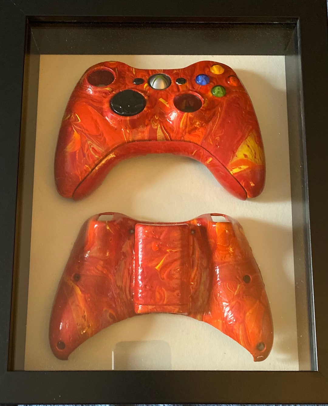 Custom Paint Xbox 360 Controller Wallart Etsy