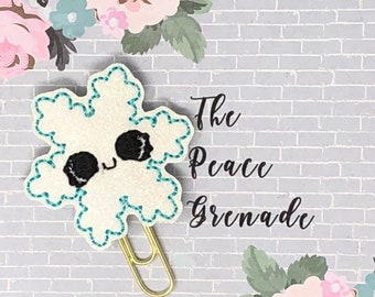 Snowflake planner clip