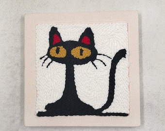 Black Cat Embroidery Kit