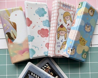 Cute photo album,4 continuous shooting photo album,Kawaii bookmark collect book,Instax mini album collect book