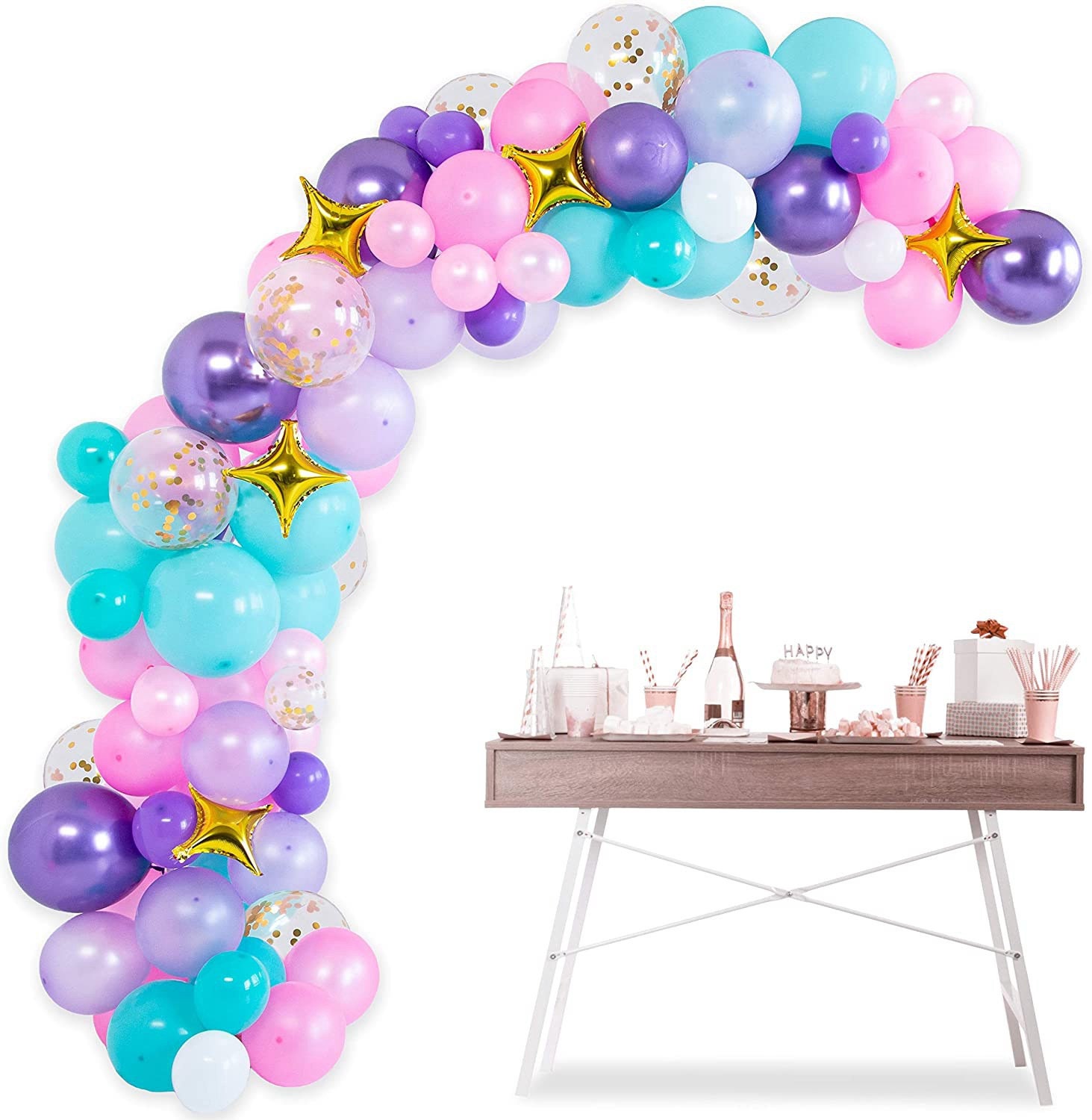 Mermaid Balloon Arch Kit for Kids Girl Birthday Party Etsy