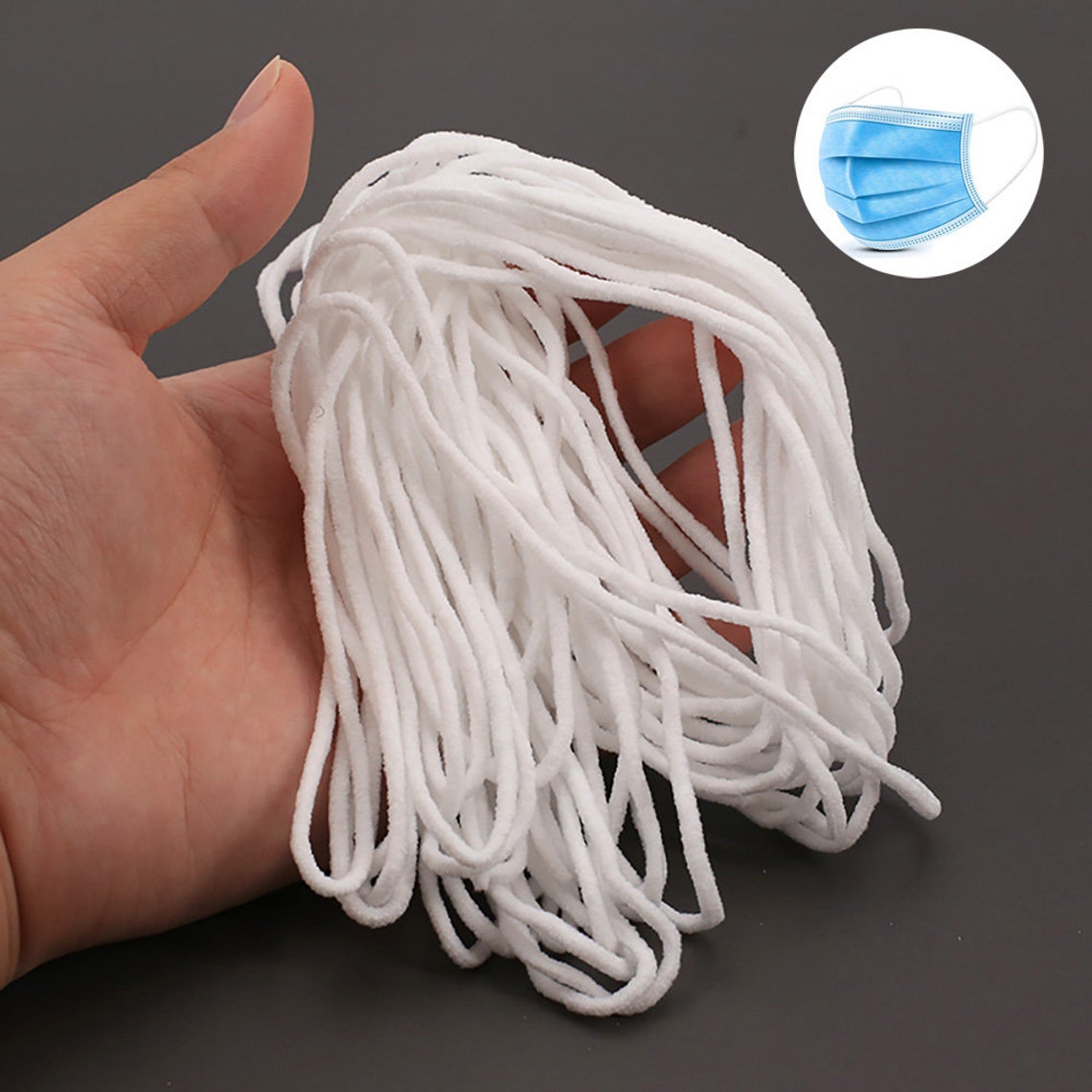 3mm Round Mask Elastic Band Mask Rope Mask Rubber Band Tape Etsy